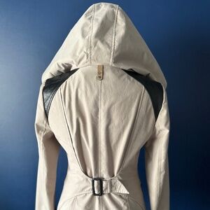 MACKAGE KAITLYN JACKET - Sand with Black Leather Details | Luxury Outerwear